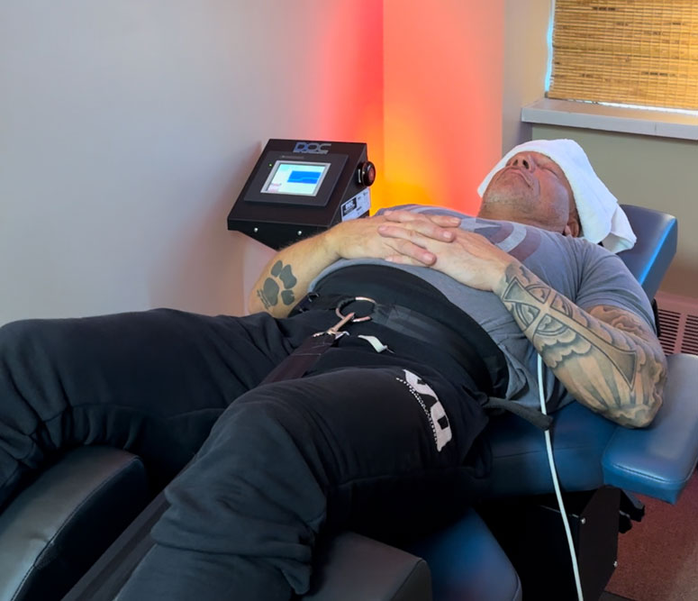 Disc injury causing pain and spinal discomfort